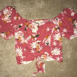 Floral crop top
